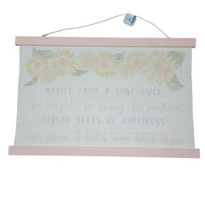* Pink and White Sunflower Wall Decor